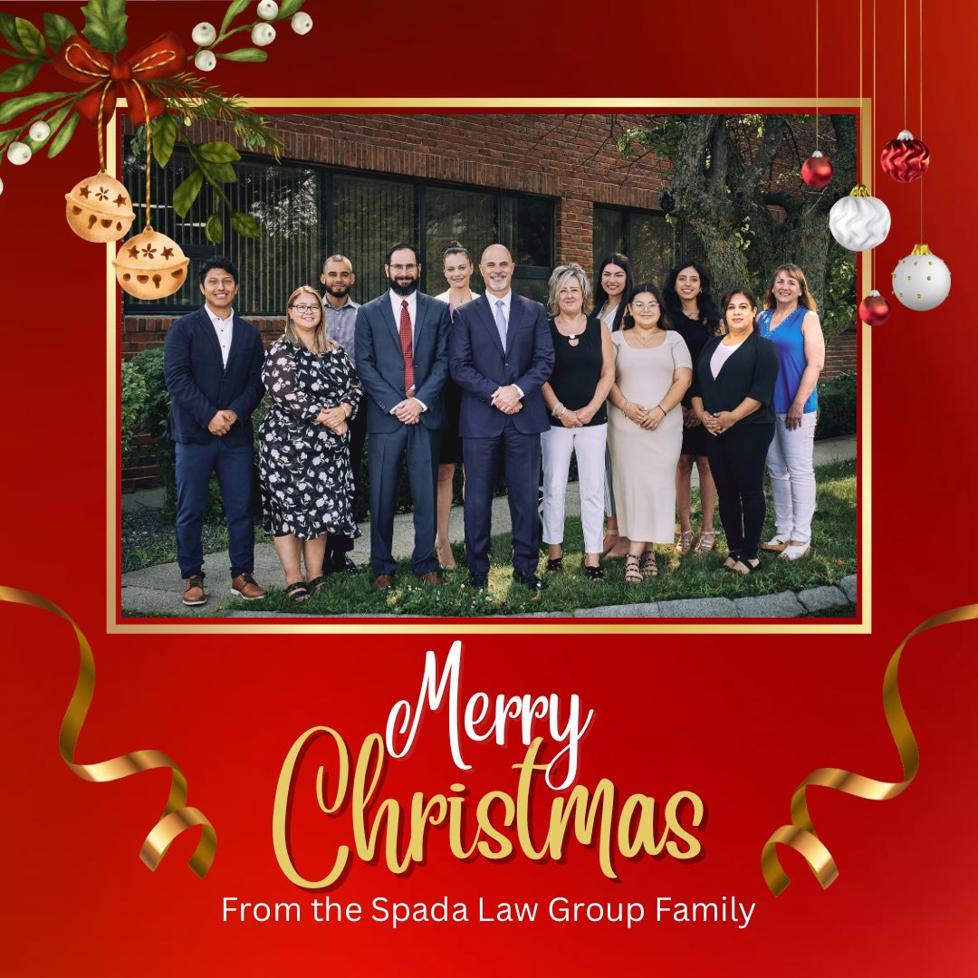 SpadaLawGroup's tweet photo. A very Merry Christmas to all, God bless you and your families always 🙏🏼 from the Spada Law Group Family! 

#merrychristmas #spadalawgroup #massbikerlawyers #wemakeitafairfight https://t.co/pmZ7XKR2oc