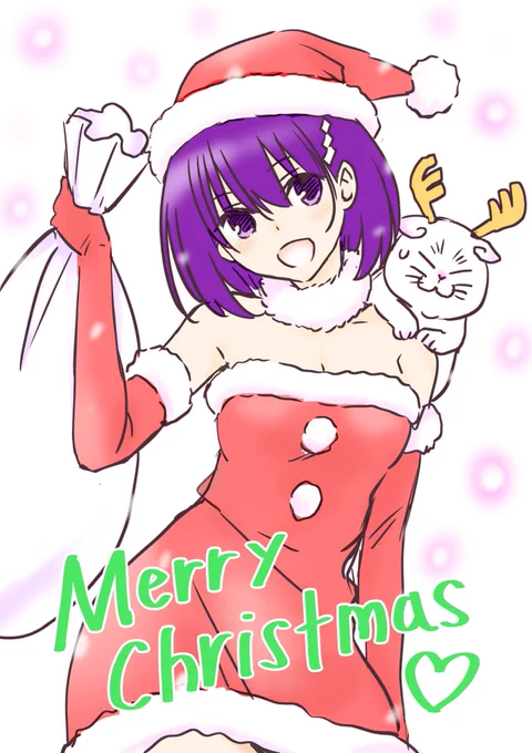 ギリギリですが、勢いで描いてみました実は12月25日がすずの誕生日設定だったりします。 