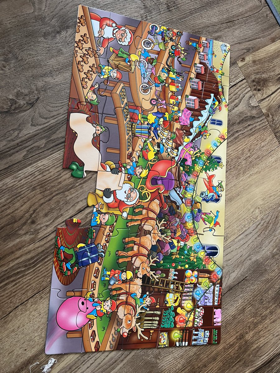 hunt_ele's tweet photo. @OrchardToys loving our Christmas Eve box but missing a puzzle piece 😞 can you help please? 😬 https://t.co/OULYEJEynm