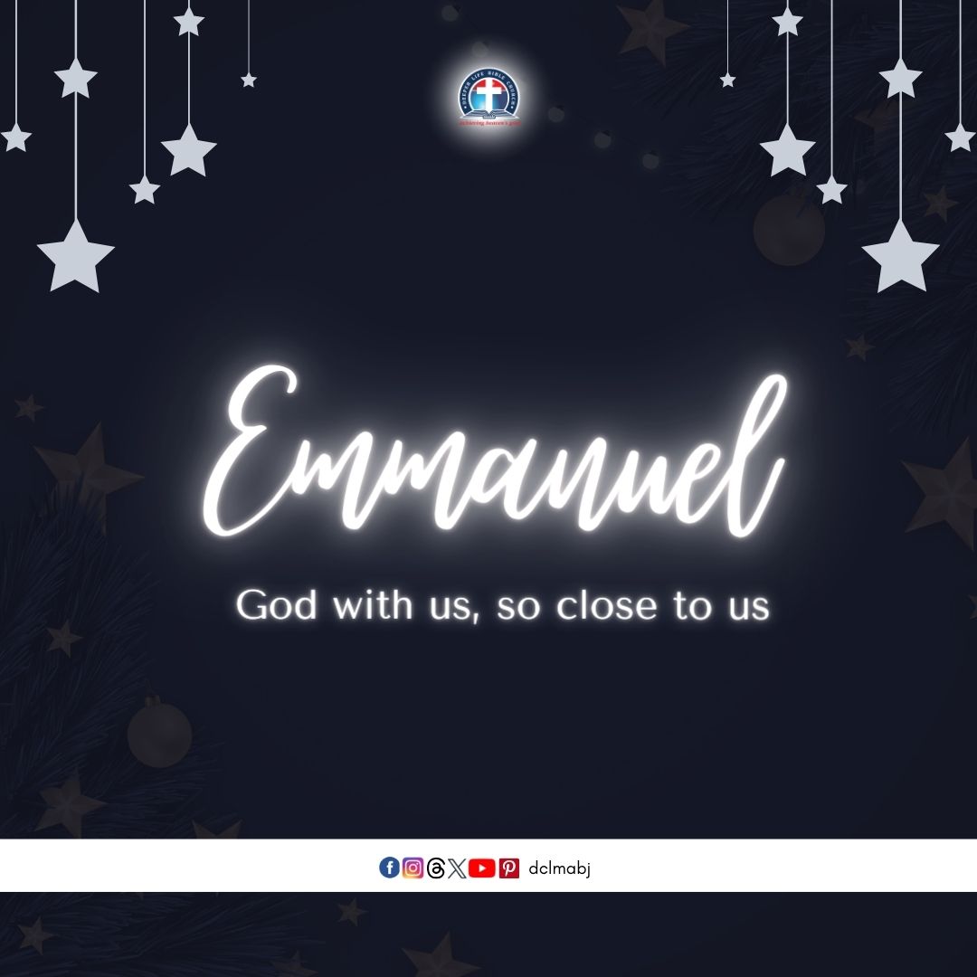 dclmabj's tweet photo. God with us so close to us, Emmanuel.

#GCKEmmanuel    
#dclmabj    
#thegospeltoeverycreature https://t.co/ffYLY8HGoH
