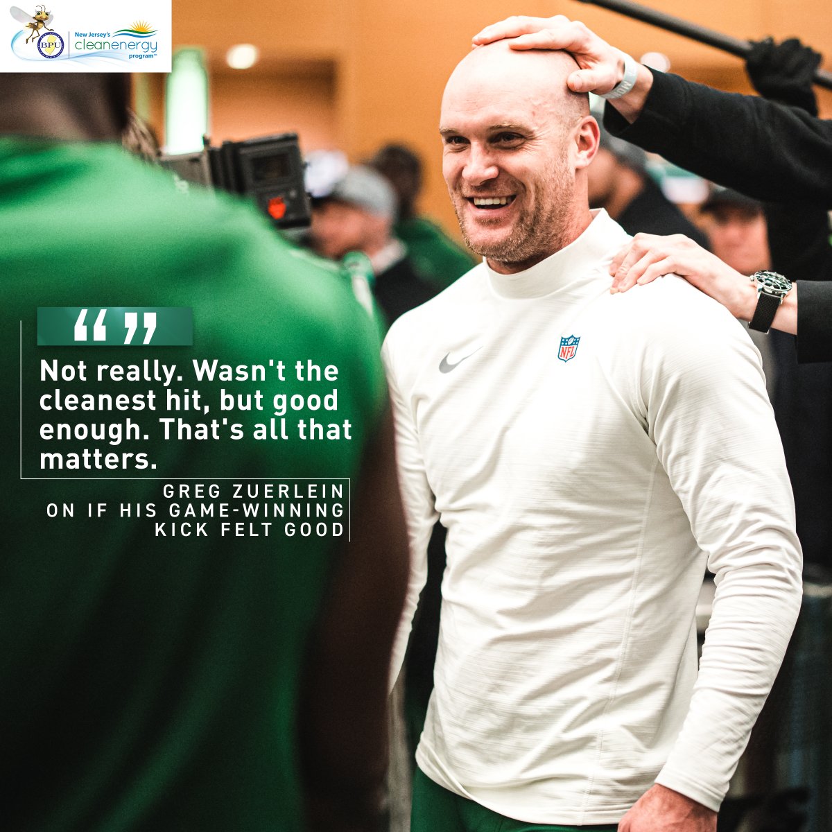 nyjets's tweet image. A 54-yard game winner that didn't even feel right 😂

Greg Zuerlein | #ProBowlVote