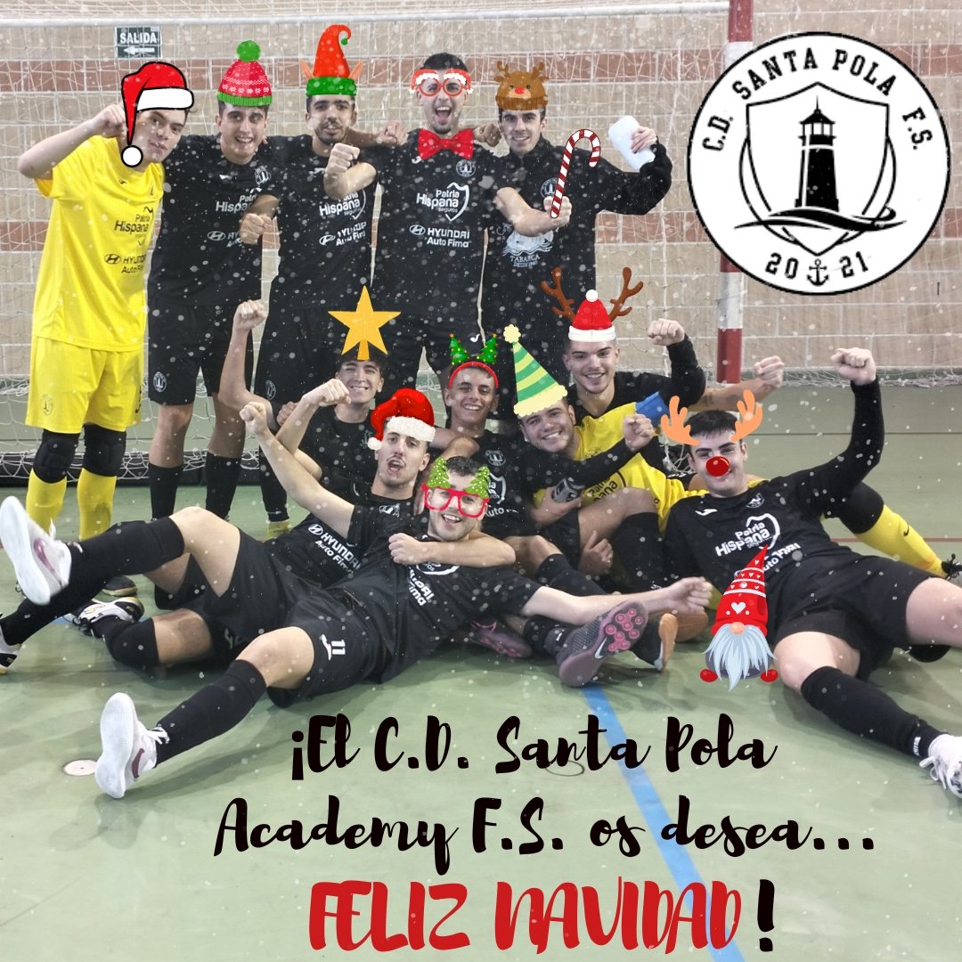 CDSantaPolaFS's tweet photo. ¡𝙁𝙀𝙇𝙄𝙕 𝙉𝘼𝙑𝙄𝘿𝘼𝘿!

🎄 Desde el @CDSantaPolaFS os deseamos una Feliz Navidad y unas felices fiestas. 

🔝 Nuestros tres equipos volverán en unos días a los entrenamientos tras tomarse un merecido descanso. https://t.co/GdHgiU6GJE