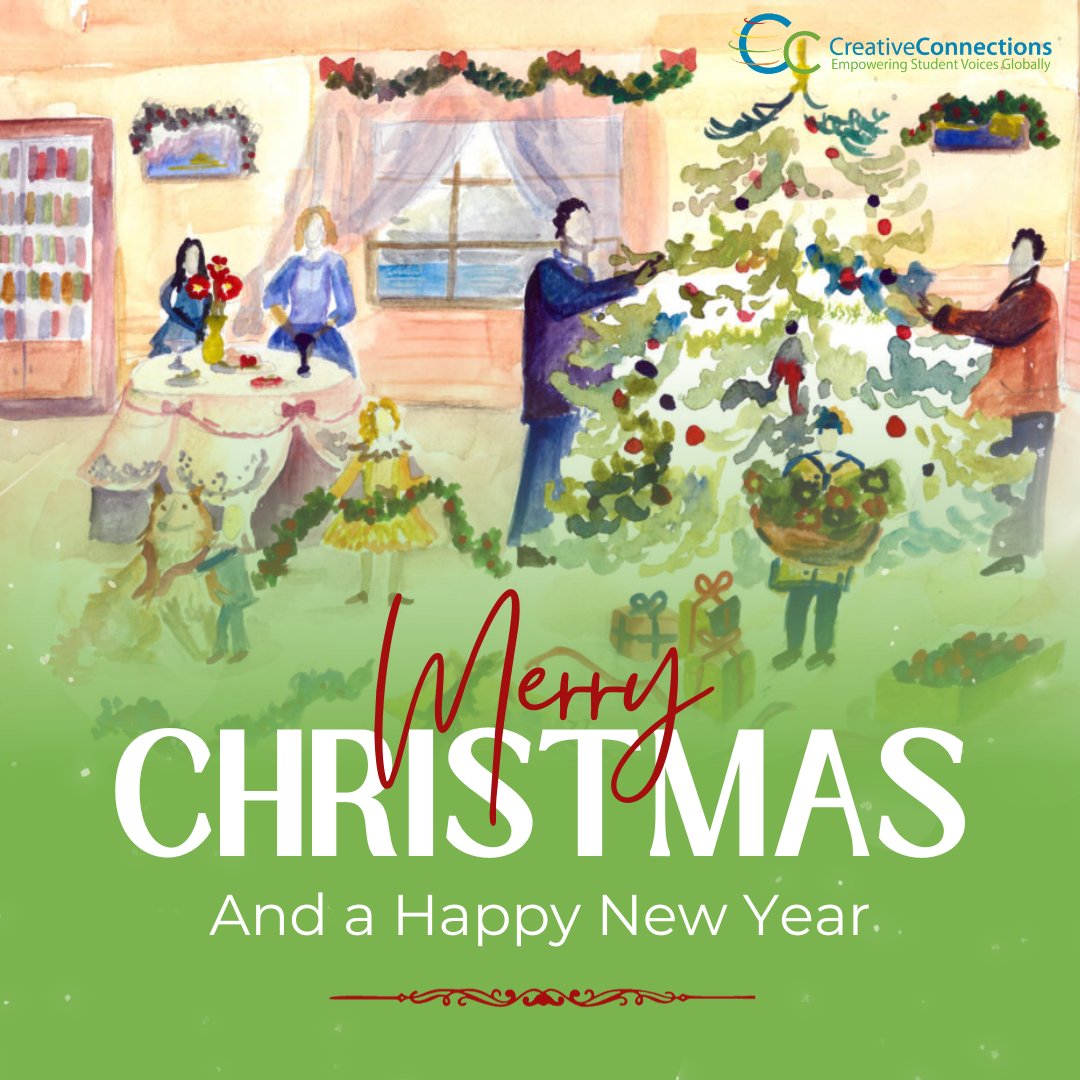creativecn's tweet photo. Wishing you a Merry Christmas filled with joy, love, and laughter! 🎄✨ #MerryChristmas #Christmas2023 

Art created by an #ArtLink student.

➡️ View more festive art HERE: https://t.co/bJSAPvR5tU
#globaled #arted #worldclasslearning https://t.co/SkZrf6OvZw