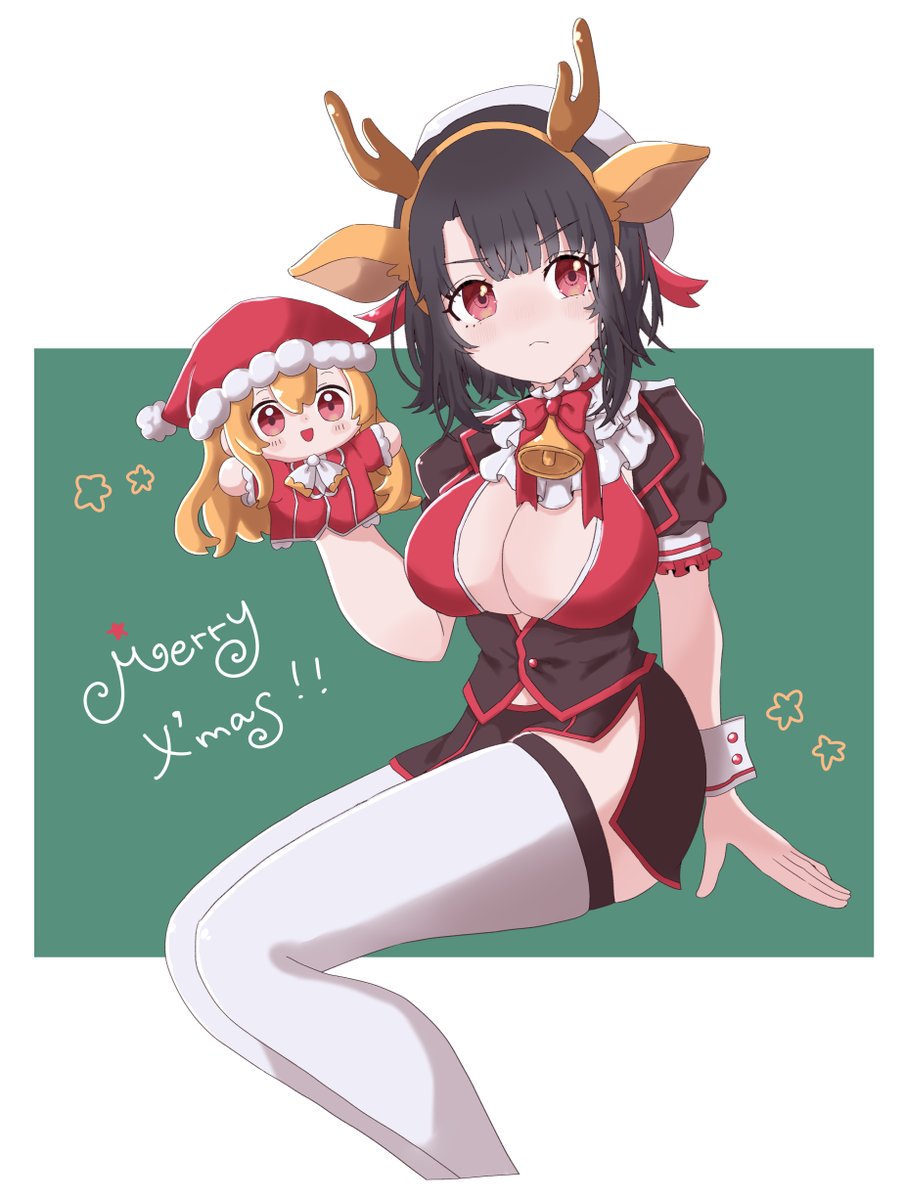 meshan_e's tweet photo. 艦これ　高雄
滑り込みメリークリスマス🎄💖 https://t.co/ZrpUkM51Iv