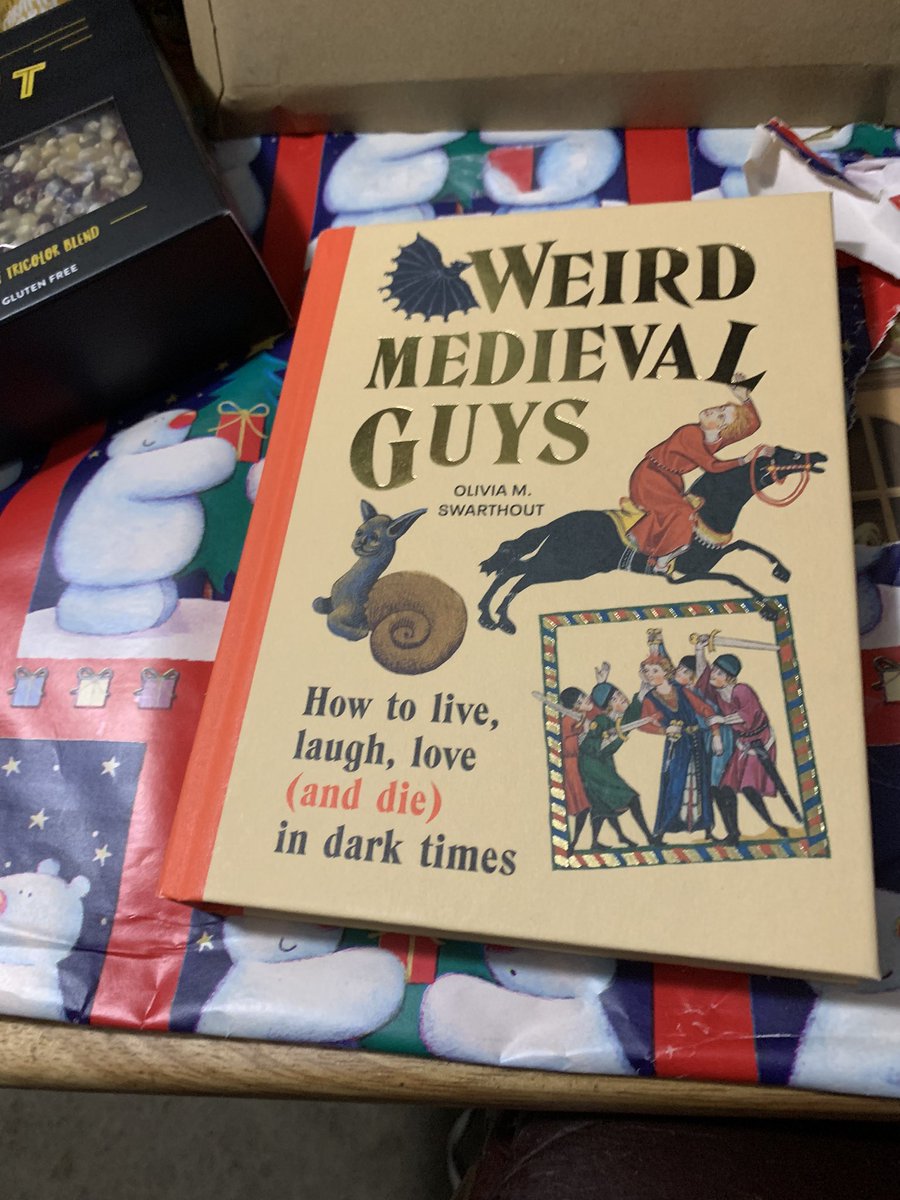 @WeirdMedieval Hey look what my husband gave me for Christmas! He had to get it from a British bookstore because it’s not available here in the states yet.