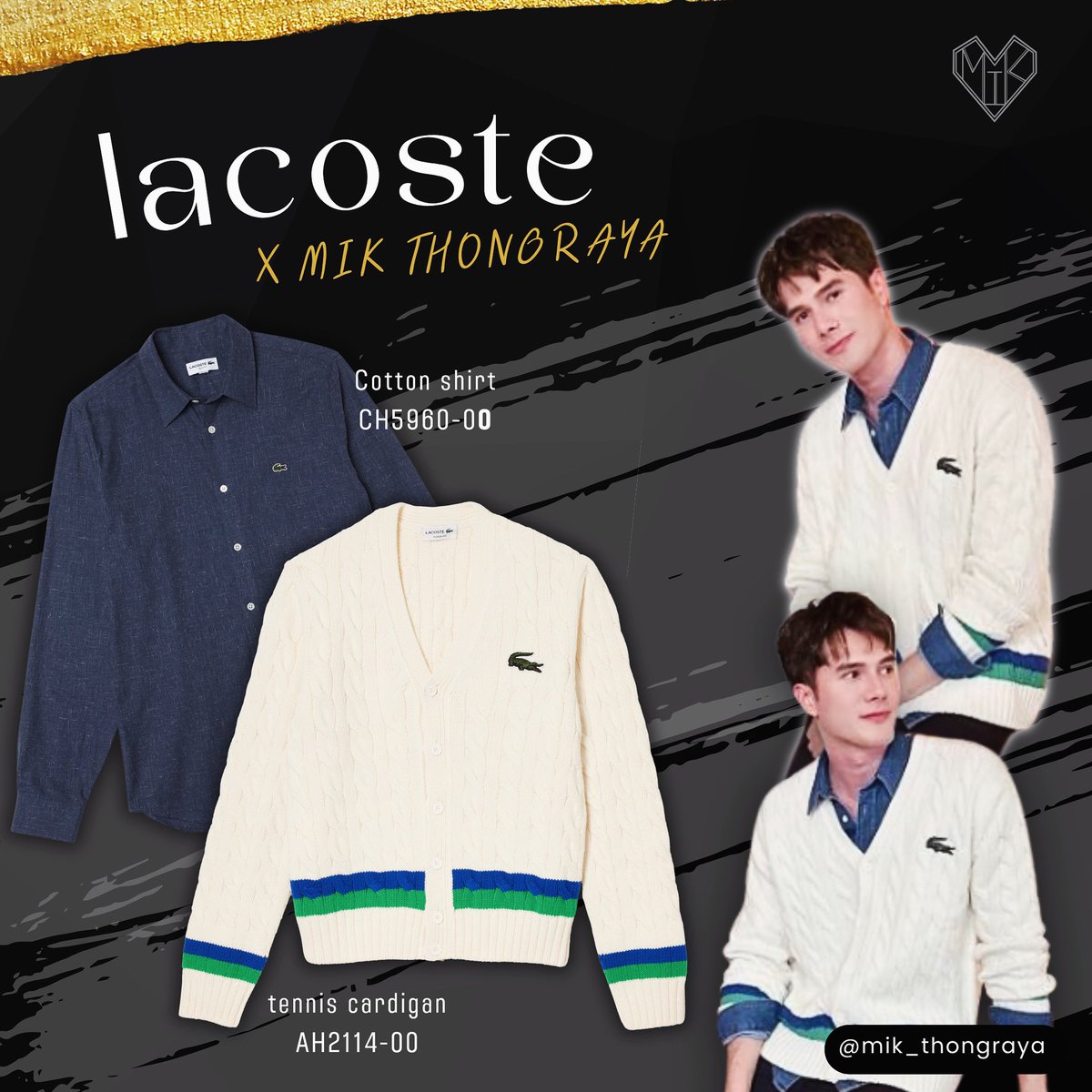 ArtsYui's tweet photo. #mik_thongraya #lacoste https://t.co/Dh9QwgwhGk