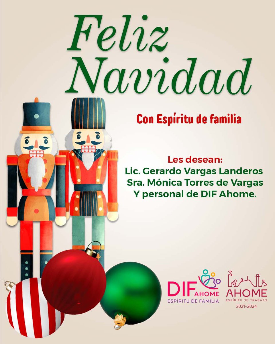 DIF_Ahome's tweet image. Que el #EspírituNavideño ilumine sus hogares.

¡Celebremos con alegría!