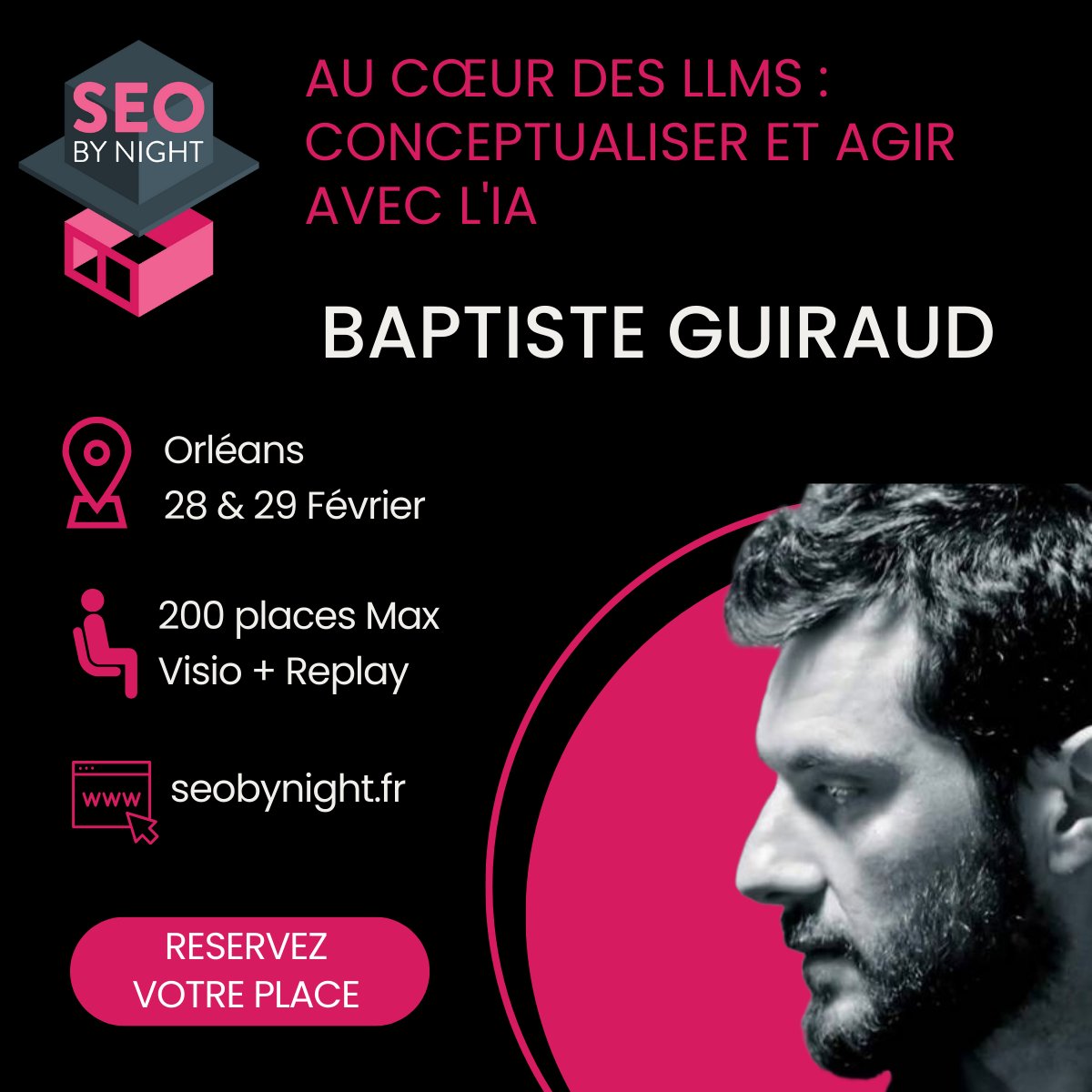 Elliott_bobiet's tweet photo. LLMS  et IA avec @tistou80 et @VincentTerrasi 

Pour Les Masterclass SEO du 28 Février : https://t.co/CbUbiGTpjF
Pour une conférence le 29 Février : https://t.co/2O1YF4jvrl

Billets et Infos : https://t.co/LkXPzjPKVq 

#SEO #FormationSEO #EvenementSEO https://t.co/zIJVsdwCvk