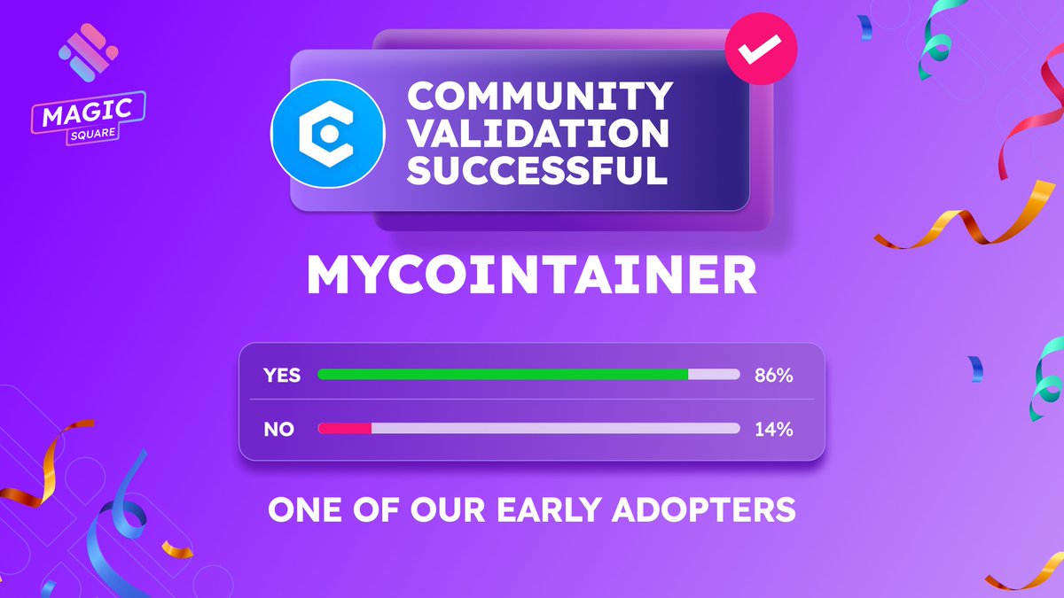 🤼 Reintroducing @mycointainercom - An international crypto-staking platform! 🚀 💹 120+ assets, 14.1% APY rewards 🌟 Stake, delegate, or host nodes 🔐 Top-notch security with Fireblocks & more Discover MyCointainer on the Magic Store 👇 magic.store/app/mycointain…