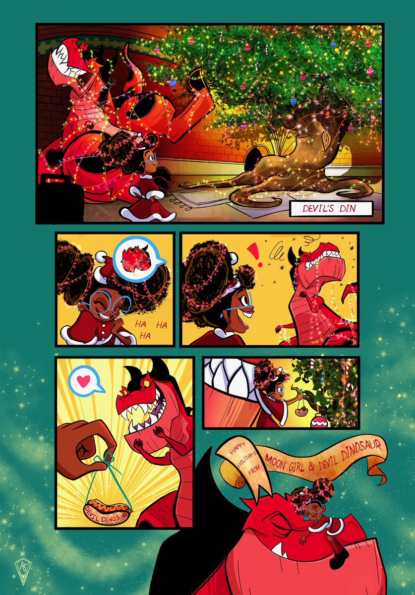 well, sorta kinda (@steph_i_will) on Twitter photo Wishing you a Merry Christmas and the happiest of holidays 🌕🦸🏾♀️🦖
art by <a href="/AsiaSimone405/">Asia Simone: NYCC Table E-28</a>
script by me Wishing you a Merry Christmas and the happiest of holidays 🌕🦸🏾♀️🦖
art by <a href="/AsiaSimone405/">Asia Simone: NYCC Table E-28</a>
script by me