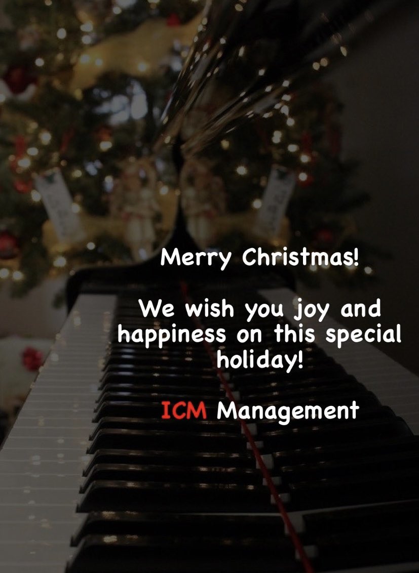 #ICM #ICMGreetings #ICMManagement #musicmanagement #artistmanagement #HappyChristmas