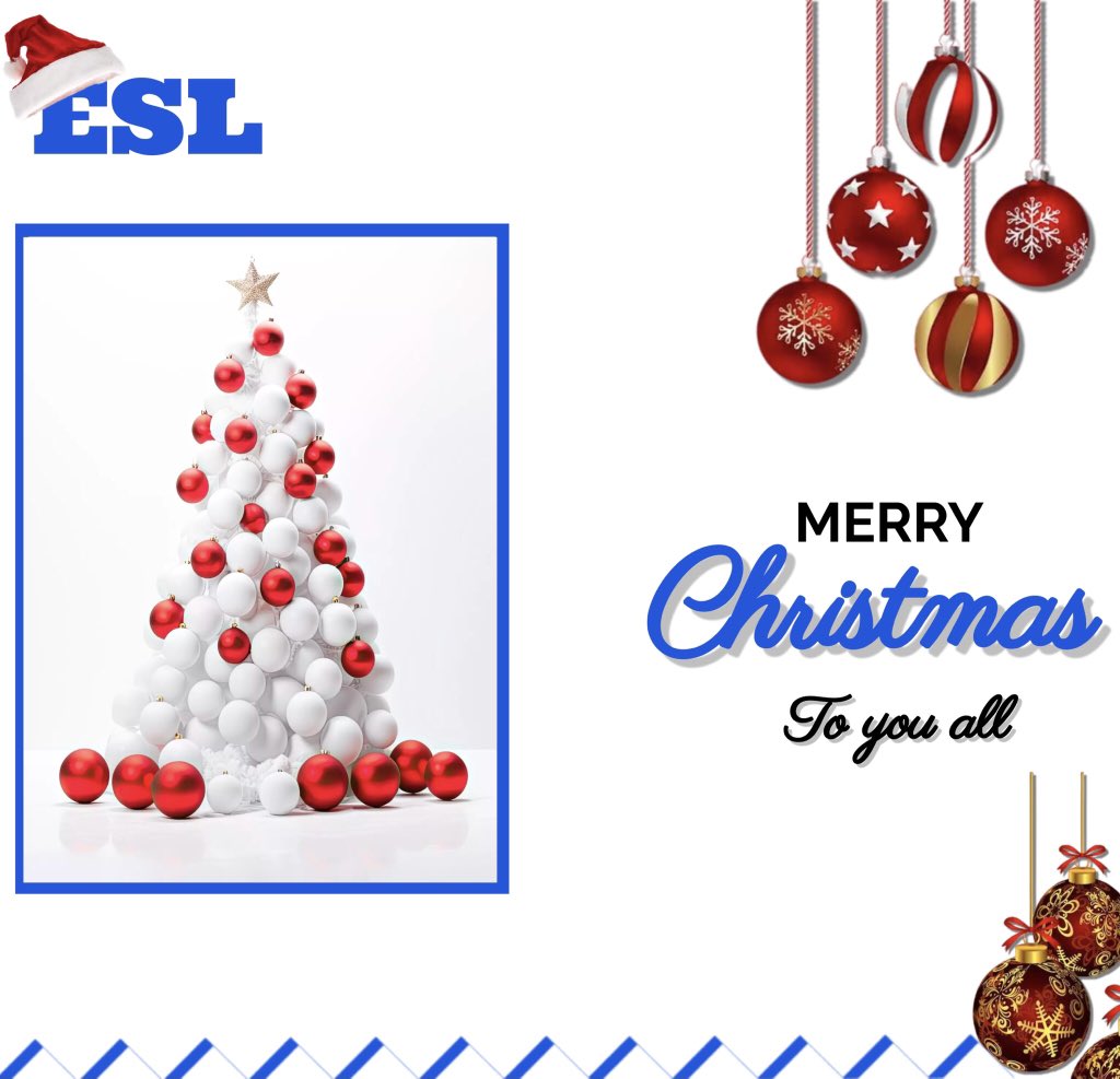 Dear ESL customers, thank you for your ongoing support. Wishing you a Merry Christmas filled with joy and cheer. @ewawe_ltd