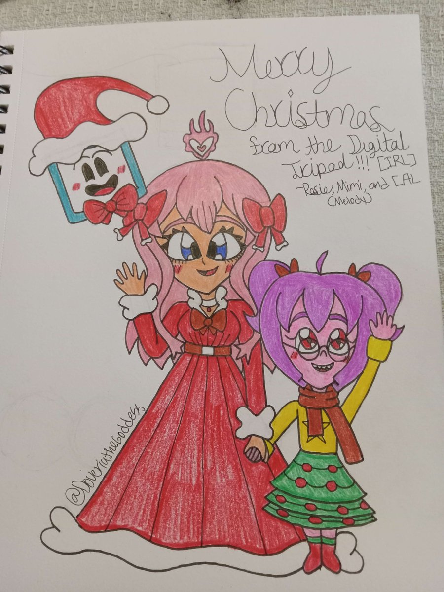 Doveria1's tweet photo. The Digital Tripod wishes you all a Merry Christmas today! #NoStraightRoads #nsrau #onefutureahead #rosie #mimi #cal #merrychristmas https://t.co/qFhe8NSfIU