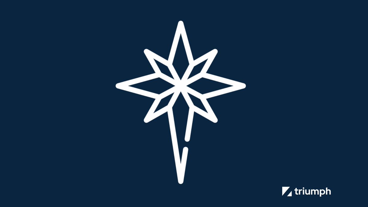 triumphmtech's tweet photo. "We saw His star when it rose and have come to worship Him." - Matthew 2:2 Wishing you a Merry Christmas from the #TriumphTech team! May your days be filled with joy, love, and the guiding light of the season. #ChristmasBlessings https://t.co/JaulBuYnDy