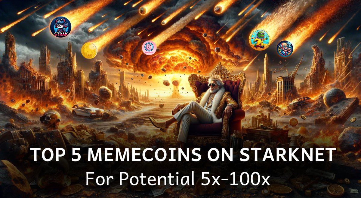 Memecoins can change your life forever!

$SPEPE +50,200%
$BLACK +12,400%
$AKU +9,000%

After the StarkNet Airdrop, memecoins are set to skyrocket

Here are my top 5 picks for potential 5x-100x returns 🧵👇