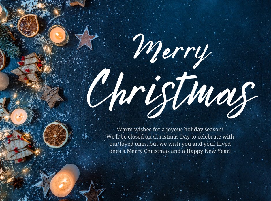 Wishing you all a season filled with joy and laughter from the Synergetics family! We're closed today to celebrate Christmas with our loved ones. 🎅🏽✨ Cheers to a Merry Christmas and a Happy New Year! 🎉🥂