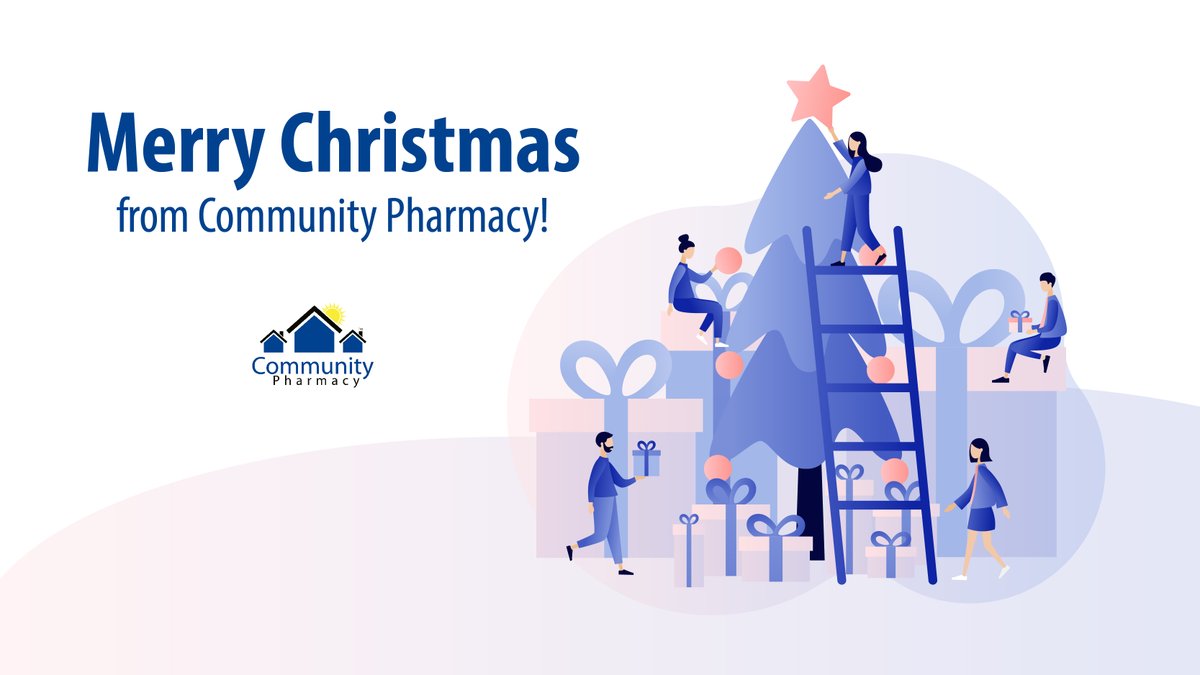 CommunityPharma's tweet photo. Wishing you a Merry Christmas from Community Pharmacy! 🎁 Please note that we'll be closed today to celebrate the festive season with our loved ones. See you tomorrow! https://t.co/o4lw6QUQqd