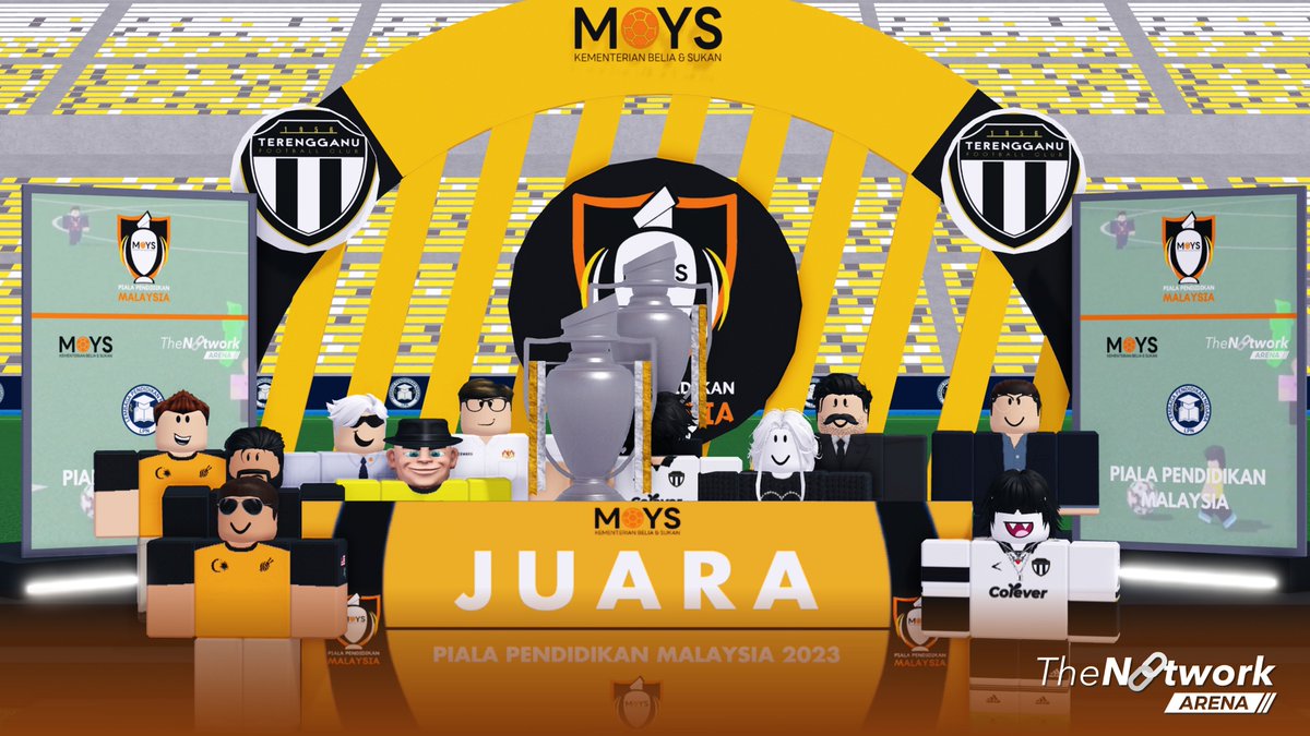 TheNetworkMYS's tweet photo. Terengganu U17 dinobatkan sebagai juara Piala Pendidikan Malaysia 2023 di Stadium Nasional Bukit Jalil.

Mereka juga satu-satunya pasukan yang mengakhiri saingan dengan rekod tanpa kalah dari awal aksi yang mereka tunjukkan ketika melawan 5 pasukan dengan unggul dan cemerlang. https://t.co/D4ELWSrfvt