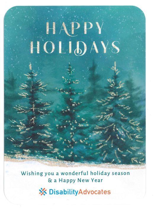 Happy Holidays! We wish you a wonderful holiday season!