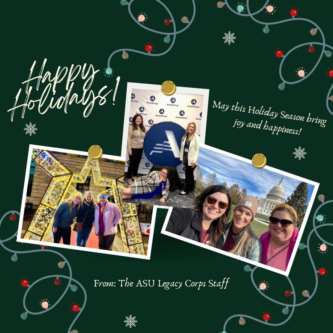 Wishing everyone a very Merry Christmas &amp; a joyful holiday season! 🎄 ❄

#christmas2023 #LegacyCorps #ASU #veterans #militaryfamilies #caregiversupport