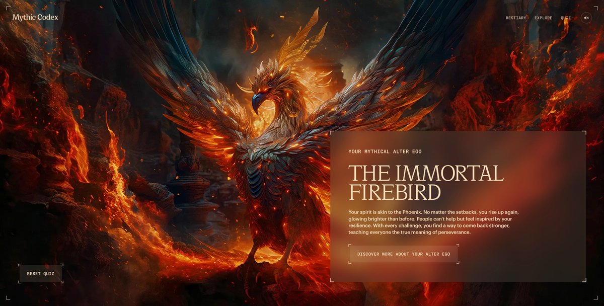 ihaj0's tweet image. Congratulations 🥳
to the talented creators of #CutTheCode on winning the SOTD with &apos;Mythic Codex&apos;!

Take the quiz
mythic-codex.cutthecode.com

Visit the creator&apos;s website
cutthecode.com