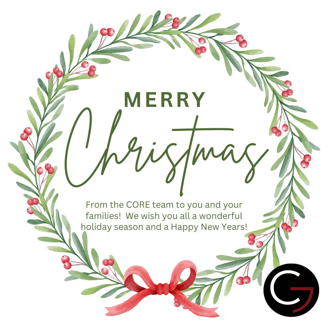Merry Christmas from the CORE team to you and your families!  #coregeomatics #geomatics #surveying #landsurveying #construction #environmental #Christmas