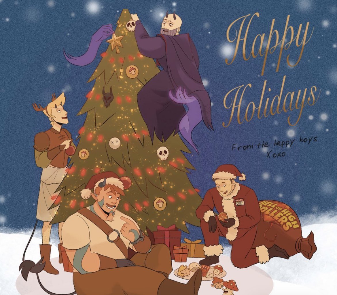 Happy holidays from all of us here at Hell or High Rollers!

We wish you all a happy and healthy festive season!

(Original artwork by River Park)