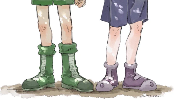 白状すると少年の棒みたいな腕とか脚を描くのがめっちゃ好きっすね… 
