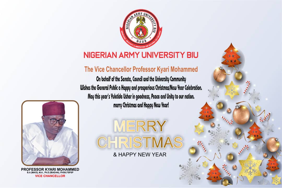 NAUniBiu's tweet photo. Seasons greetings with compliment of the Vice-Chancellor. https://t.co/HJopYU6OsS