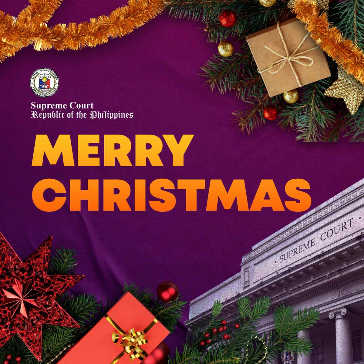 SCPh_PIO's tweet photo. READ: Chief Justice Alexander G. Gesmundo's Christmas message. https://t.co/OOnLVtwSwH