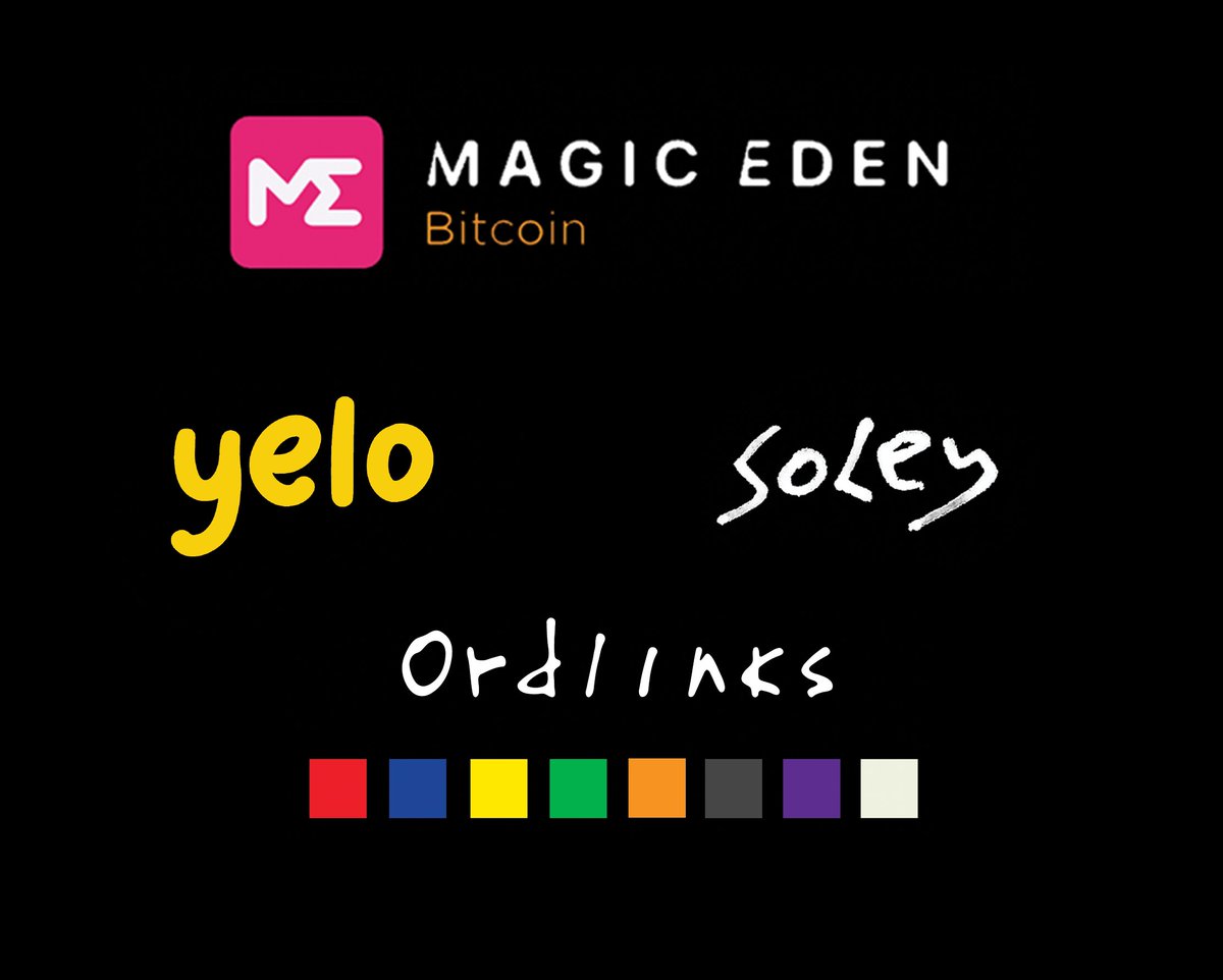 Yelonft's tweet photo. Yelo Marketplaces 💵 @MEonBTC 
🏷️Yelo Genesis Marketplace: https://t.co/K8oNw6bpkJ
🏷️Soley Marketplace: 
https://t.co/QBqU0MrYXq
🏷️Ordlinks Marketplace:
https://t.co/6iXxLlbju5