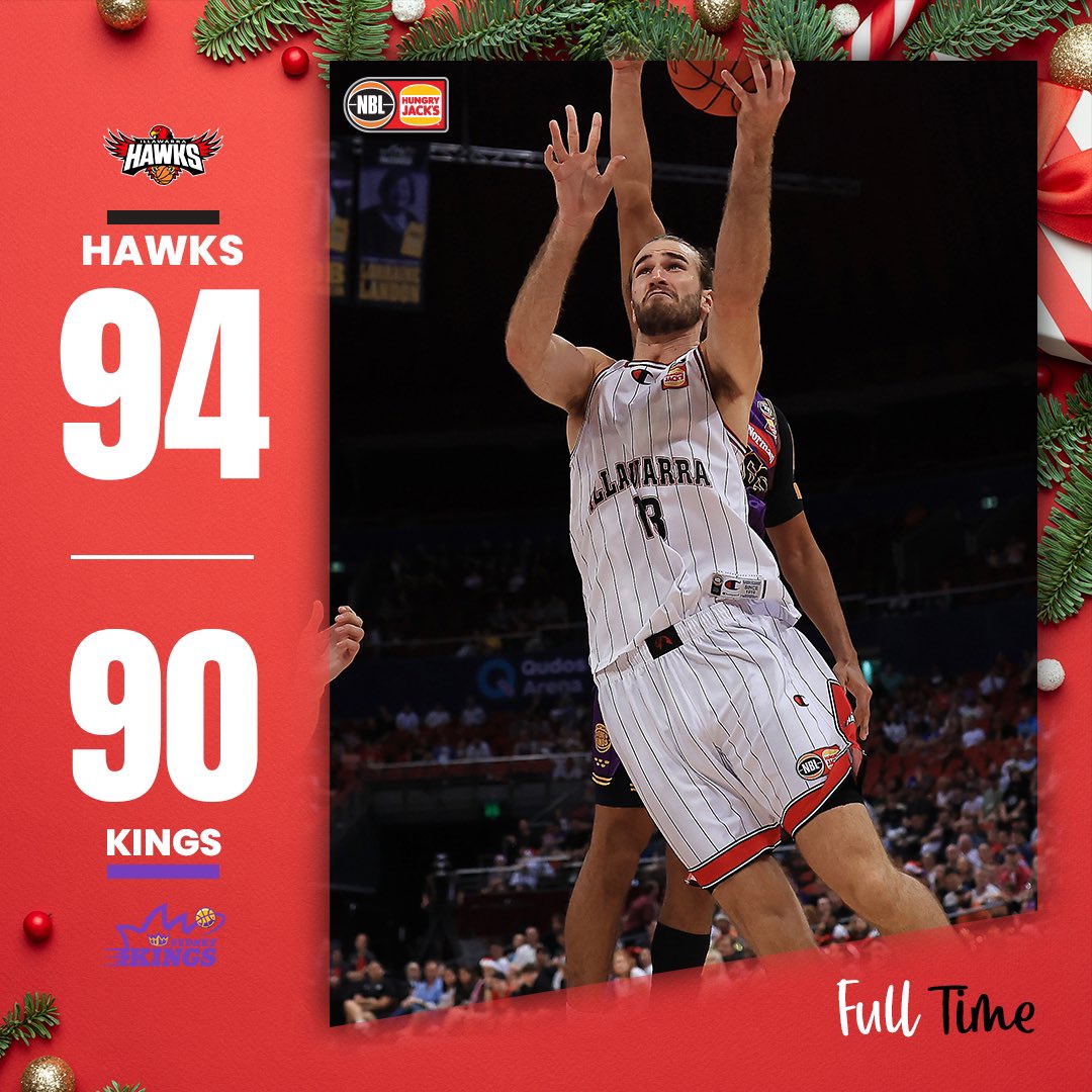illawarrahawks's tweet photo. HAWKS ARE THE KINGS OF CHRISTMAS‼️‼️🎄

MERRY CHRISTMAS HAWKNATION! 

#WeRiseTogether https://t.co/C1NXfVhNDh