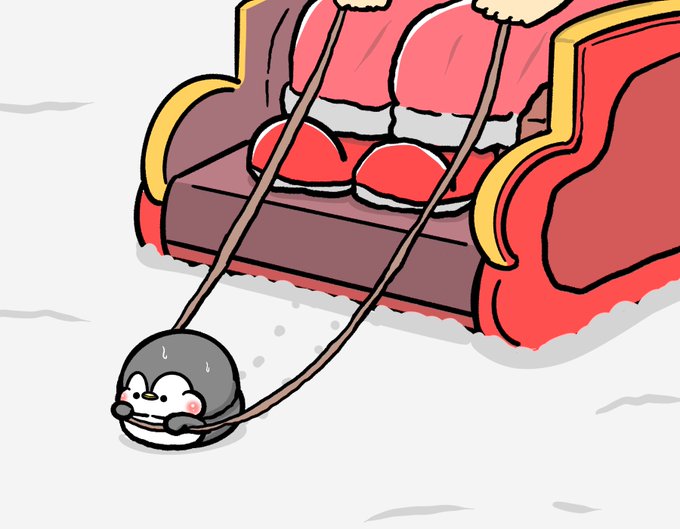 トナカイの代役を務めたペンギン 