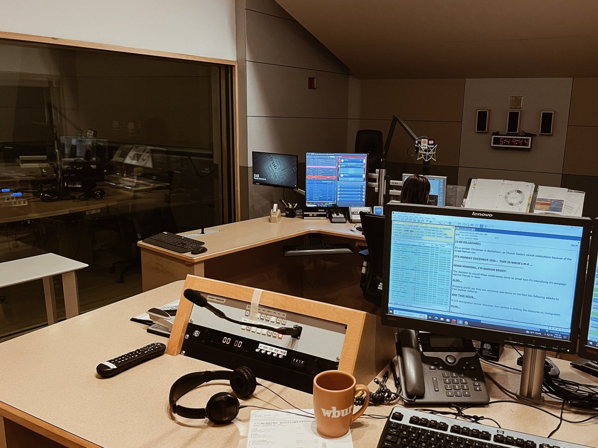 Merry Christmas from Studio 2 at WBUR. ☺️🎄