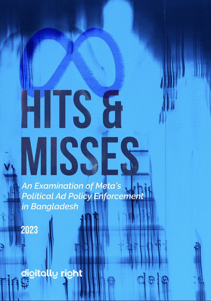 PizuarH's tweet photo. "Hits and Misses: An Examination of Meta's Political Ad Policy Enforcement in Bangladesh" is a newly published study report by Digitally Right, and I'm pleased to have contributed to it as a hashtag#Research_Author. 
👉 See the full report here: https://t.co/vEeu0HIXjR https://t.co/juhNXObXDb