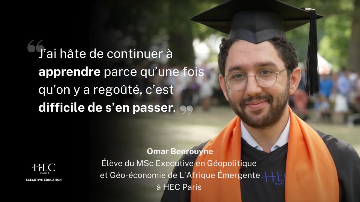 ✨ En 2024, ouvrons nos horizons pour appréhender au mieux les enjeux géopolitiques actuels et à venir. Omar Benrouyne, jeune diplômé HEC Paris, nous rappelle l'importance de la formation tout au long de la vie. 👉 fcld.ly/a5pdbh3
#leadership #résolutions2024 #formation