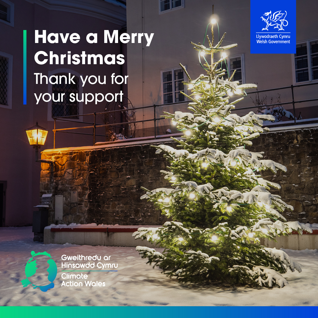 WGClimateChange's tweet image. Merry Christmas Everyone 🎄

#GweithreduarHinsawdd
#ClimateActionWales