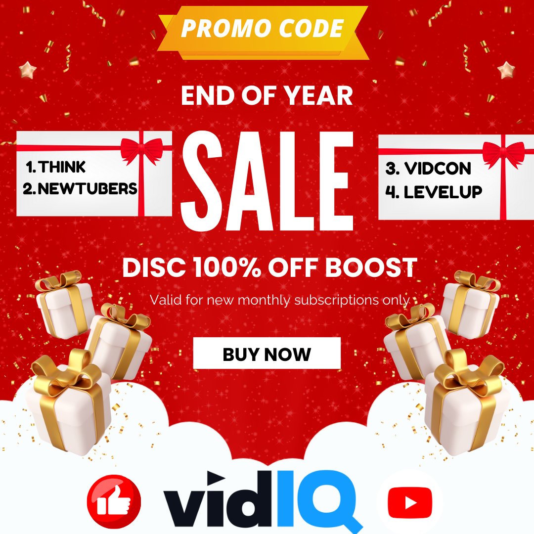 techinnovera's tweet image. 🌟 Exclusive Year-End Sale: 🔥 100% DISCOUNT on Vidiq Premium! 🔥

Unlock the Power of Vidiq: 
✅ Boost your video SEO 
✅ Analyze competitors&apos; strategies 
✅ Enhance thumbnail and title optimization 
✅ Increase your video reach

Buy Now:
vidiq.com/martechnovera