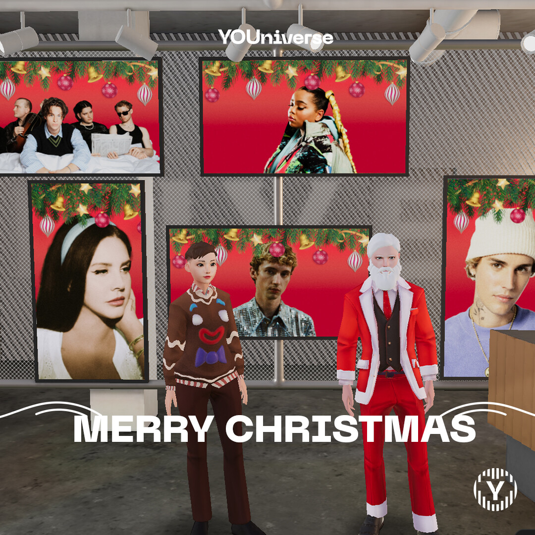 YOUniverseVR's tweet photo. Spreading festive cheer, one post at a time!  Merry Christmas everyone!  🎄🎁🎅🏼❤️ #ChristmasJoy #MerryChristmas #avatar #metaverse #youniverse #web3 https://t.co/l6gtGbAypz
