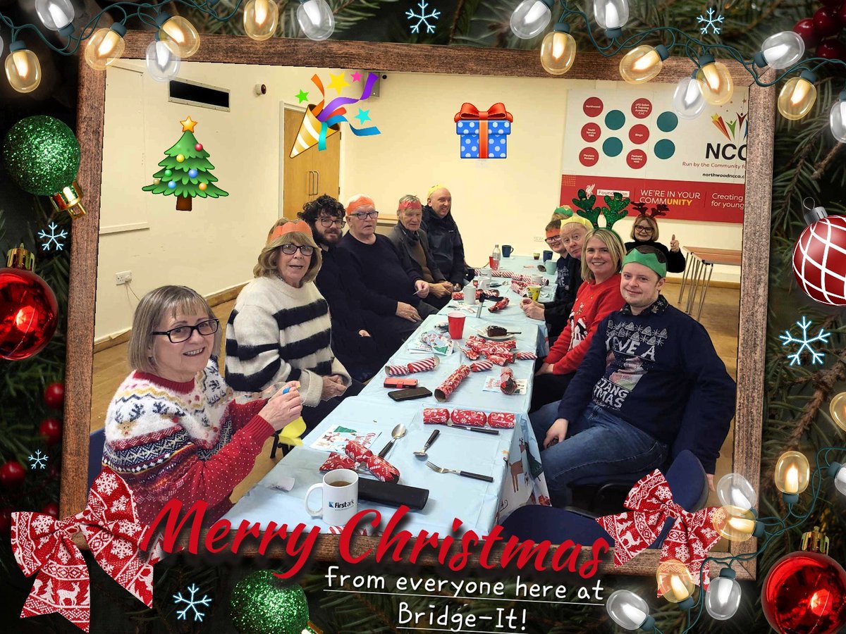 Merry Christmas from everyone here at Bridge-It! It's been lovely seeing so many of you back at our sessions &amp; we look forward to seeing you all again in 2024!🎄🎅🎁