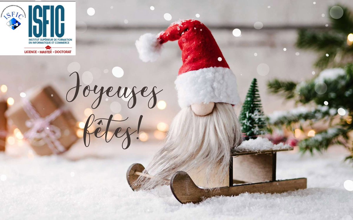 "La magie de Noël est dans l'air à l'ISFIC! 🎄✨
Que vos journées soient remplies de chaleur, de sourires et de moments mémorables en compagnie de vos proches. Joyeux Noël à tous ! 🎅🎁 #JoyeuxNoël #Célébration"