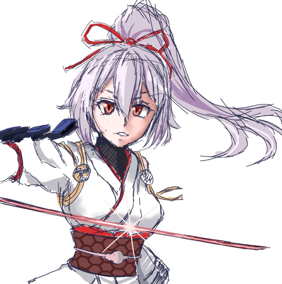 アーチャー・インフェルノ(Fate) 「#このタグを見た人は黙って刀を持ったキャラを貼れ 」|村中 銀のイラスト