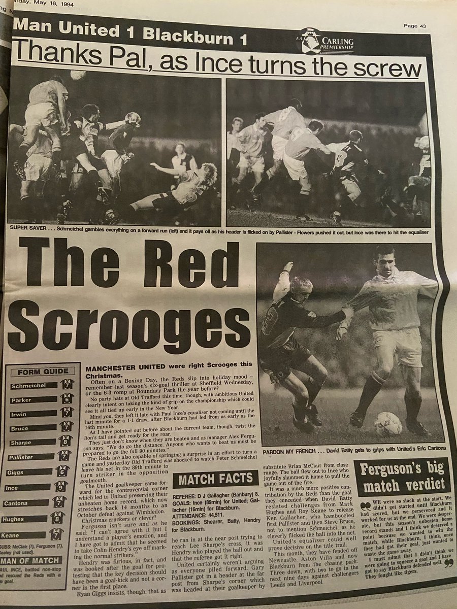 TomMirror1904's tweet photo. Doch kurz vor Schluss gleicht Paul Ince aus und rettet den Tag für mich: https://t.co/yStadbTXhm
1993 geht's danach für zwei Tage nach Liverpool: erst zu Everton (27.12.93), am dann zu Liverpool FC (28.12.93). 3/3 #MMFT https://t.co/iNeO1w4trd