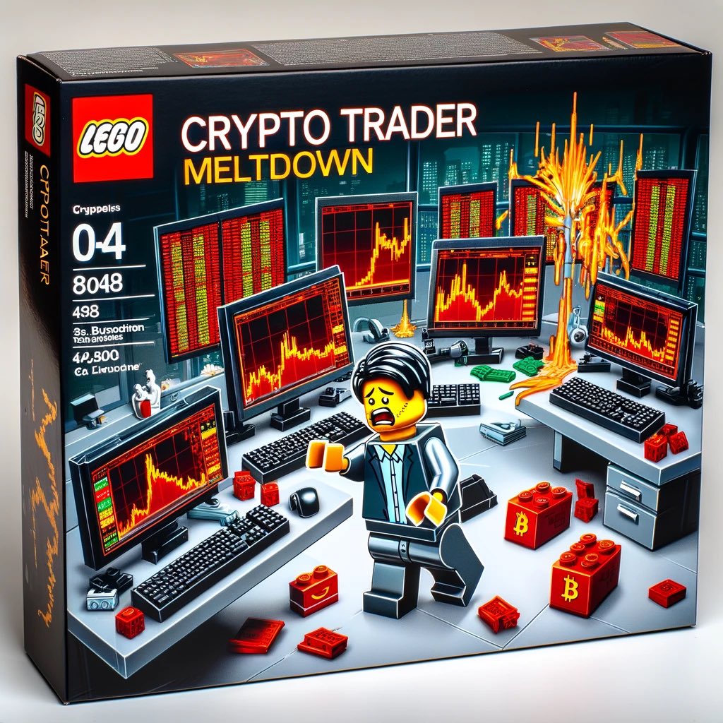 OMG it's true, LEGO came out with crypto trader sets, look at this meltdown one LMAOOOO 😂😂😂

We have truly arrived 😂