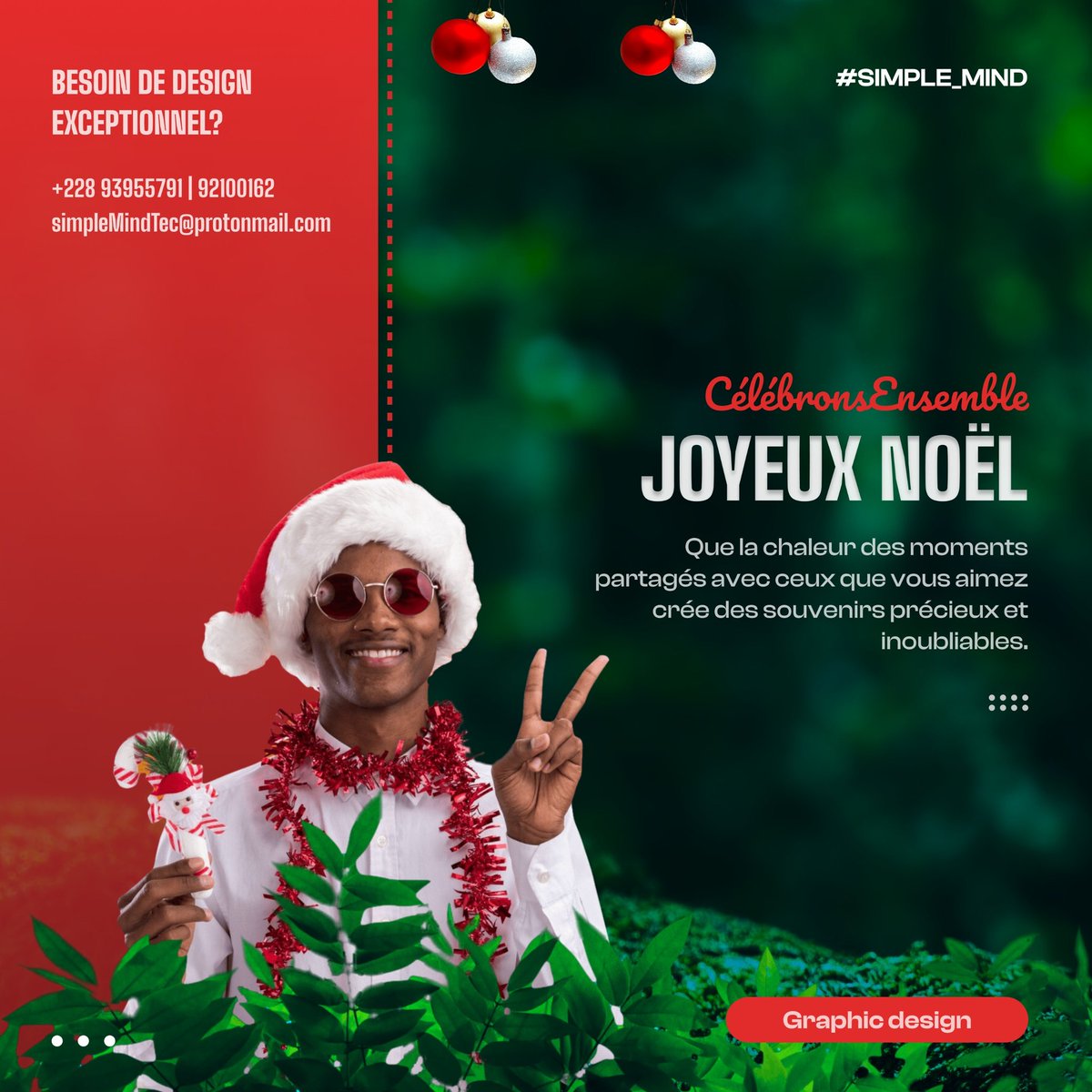 Simple_Mind_Tec's tweet photo. 🎄✨ *Joyeux Noël de l'équipe SIMPLE MIND!* Merci de faire partie de notre belle aventure. 🌟🎁 #JoyeuxNoël #Gratitude #CélébronsEnsemble 🎅🎉 https://t.co/xusXysfq86