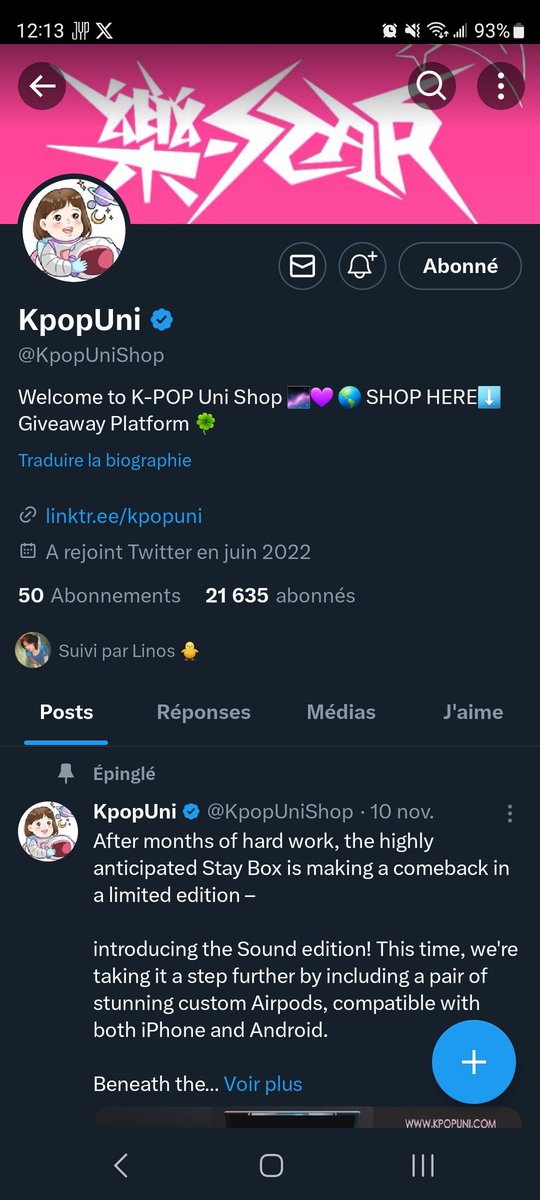 Sam_skzchan's tweet photo. @KpopUniShop Thank you for this giveaway 🫶🫶 https://t.co/Nrz4iYv5US