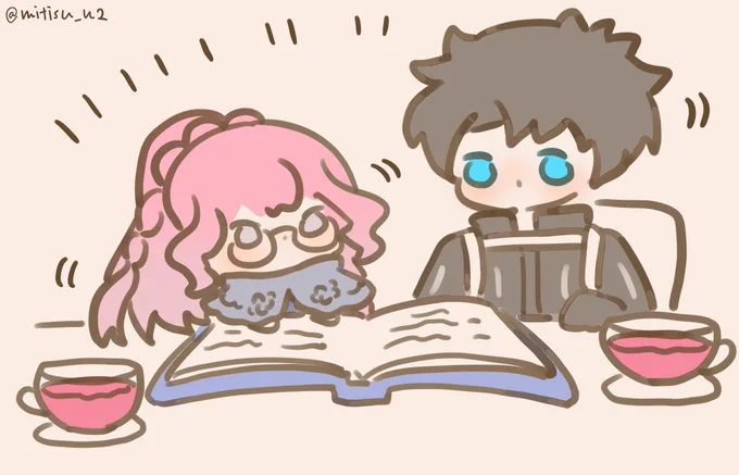 【過去絵再放送】
 読書トリ子  

#ゆる数 #FGO 