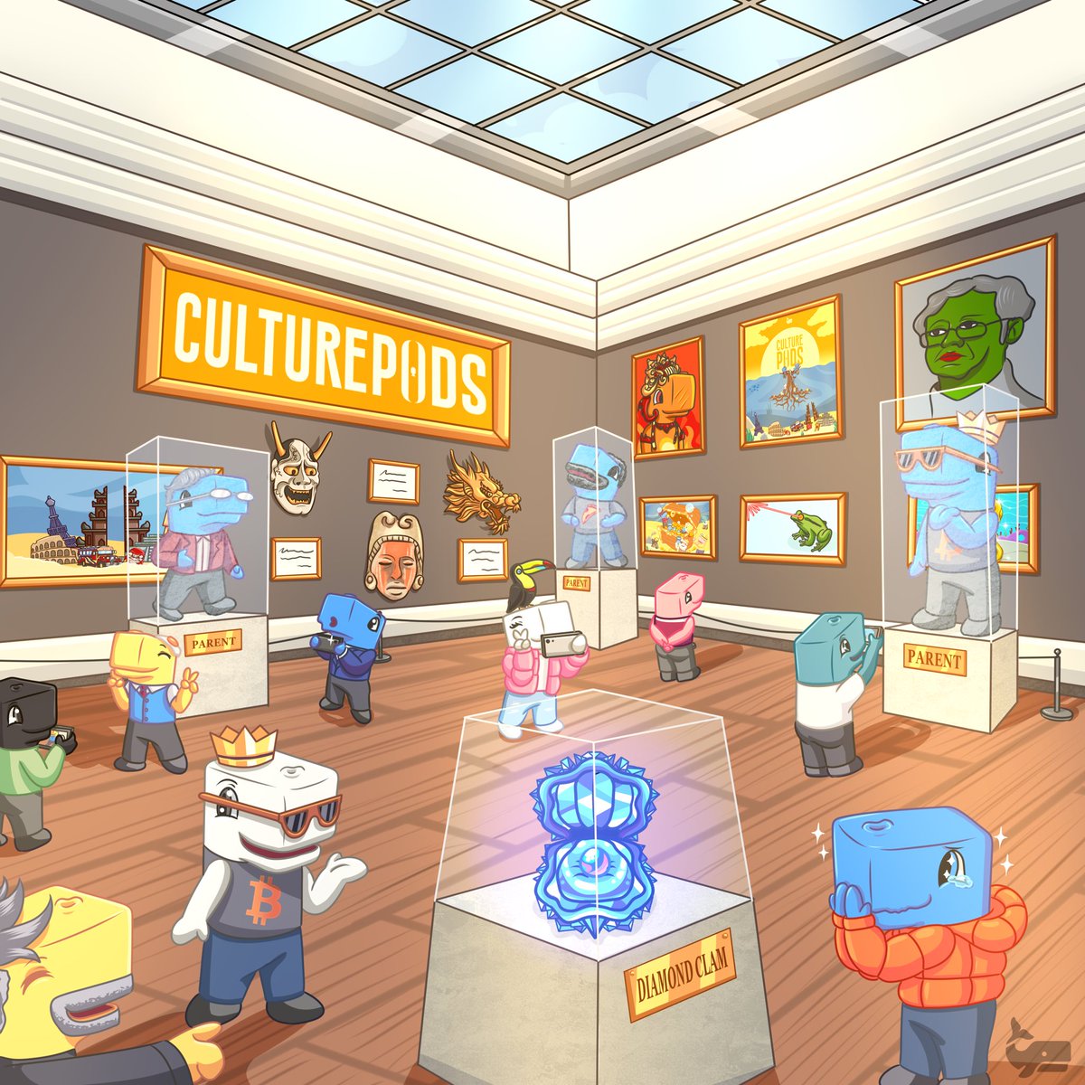 Gm and Merry Christmas to everyone in Bitcoin Ordinals.

It's time to giveaway diamond clams for our upcoming collection, CulturePods.

To join: 
🔸️Repost
🔸️tag 3 active friends, and say get clammy with me