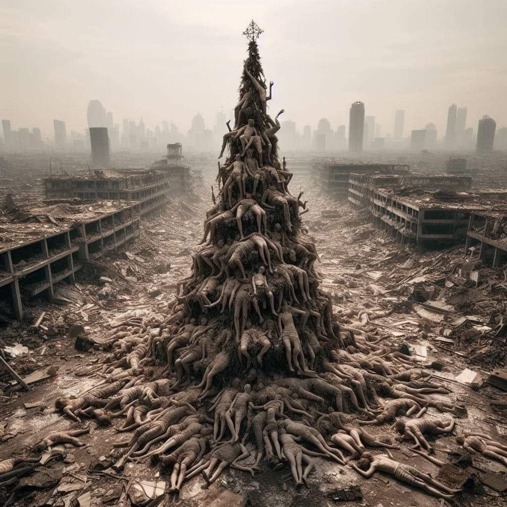 We wish you a Merry Christmas and a Happy New Year
#Gaza_Genocide