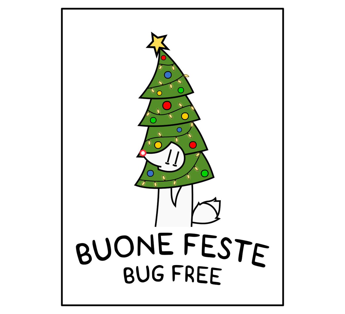 haxed_it's tweet photo. Happy Holidays! - https://t.co/KZvJ8FM9z6 #fumetto #italia #IT #hax #haxed #sysadmin #happy #holidays #christmas #tree #bugfree https://t.co/w8U6R1joEq